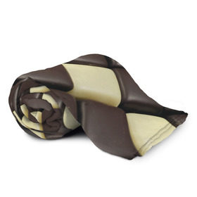 Плед 3D с принтом Шоколадные конфеты в Тюмени, 100% полиэстер | закругленные углы, все края обработаны. Ткань не мнется и не растягивается | десерт | еда | конфеты | сладкое | структуры | шахматы | шоколад
