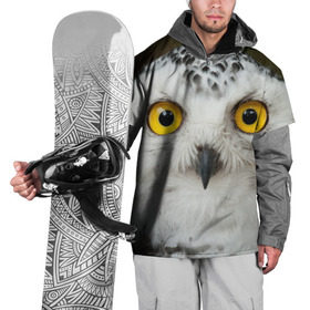Накидка на куртку 3D с принтом Белый филин в Тюмени, 100% полиэстер |  | глаза | клюв | когти | крылья | лес | летать | мудрая | мудрость | неясыть | ночная | ночь | охота | перья | полярная | почтовая | птица | серая | сова | совенок | сон | сыч | умная | филин | хищник