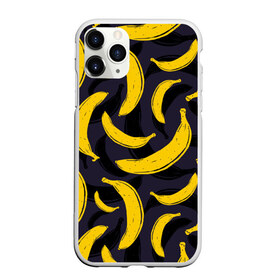 Чехол для iPhone 11 Pro матовый с принтом Бананы в Тюмени, Силикон |  | Тематика изображения на принте: bananas | food. vegan | fruit | yellow | бананы | веган | еда | желтый | фрукты