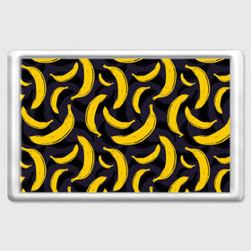 Магнит 45*70 с принтом Бананы в Тюмени, Пластик | Размер: 78*52 мм; Размер печати: 70*45 | bananas | food. vegan | fruit | yellow | бананы | веган | еда | желтый | фрукты