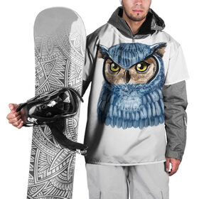 Накидка на куртку 3D с принтом Сова совушка совунья в Тюмени, 100% полиэстер |  | owl | swag | свэг | сова