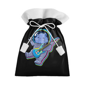Подарочный 3D мешок с принтом Космокот в Тюмени, 100% полиэстер | Размер: 29*39 см | Тематика изображения на принте: день космонавтики | звезда | звезды | космокот | космонавт | космонавты | космос | кот | котик | планета | планеты | ракета | ракеты