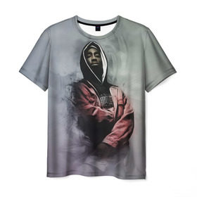 Мужская футболка 3D с принтом Тупак в Тюмени, 100% полиэфир | прямой крой, круглый вырез горловины, длина до линии бедер | 2pac | rap | shakur | tupac | рэп | тупак | шакур