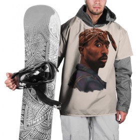 Накидка на куртку 3D с принтом Tupac в Тюмени, 100% полиэстер |  | 2pac | rap | shakur | tupac | рэп | тупак | шакур