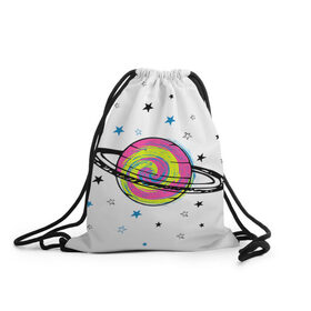 Рюкзак-мешок 3D с принтом Планета в Тюмени, 100% полиэстер | плотность ткани — 200 г/м2, размер — 35 х 45 см; лямки — толстые шнурки, застежка на шнуровке, без карманов и подкладки | звезда | звезды | космос | планета | планеты | ракета | ракеты