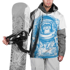 Накидка на куртку 3D с принтом Космомакака в Тюмени, 100% полиэстер |  | день космонавтики | звезда | звезды | космонавт | космонавты | космос | планета | планеты | ракета | ракеты