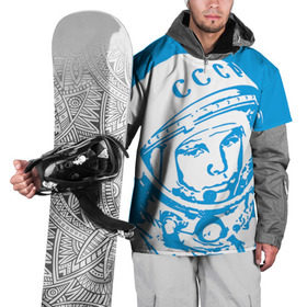 Накидка на куртку 3D с принтом Гагарин 1 в Тюмени, 100% полиэстер |  | Тематика изображения на принте: гагарин | день космонавтики | звезды | космос