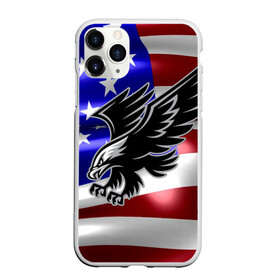 Чехол для iPhone 11 Pro Max матовый с принтом Флаг США с орлом в Тюмени, Силикон |  | Тематика изображения на принте: usa | америка | белоголовый | герб | государство | доллар | дядя сэм | звездно полосатый флаг | лысый | нато | оон | орел | птица | свобода | символ | соединённые штаты америки | страна | сша | штат