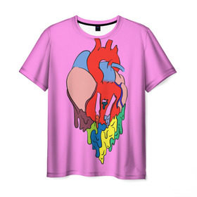 Мужская футболка 3D с принтом Heart в Тюмени, 100% полиэфир | прямой крой, круглый вырез горловины, длина до линии бедер | 21 pilots | twenty one pilots