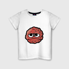 Детская футболка хлопок с принтом Монстрик в Тюмени, 100% хлопок | круглый вырез горловины, полуприлегающий силуэт, длина до линии бедер | 