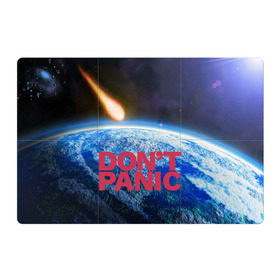 Магнитный плакат 3Х2 с принтом Без паники, метеорит в Тюмени, Полимерный материал с магнитным слоем | 6 деталей размером 9*9 см | Тематика изображения на принте: do not panic | dont panic | апокалипсис | без паники | взрыв | гибель | земля | классная | комета | конец света | космос | крутая | метеорит | не надо | прикол | прикольная надпись | ужас