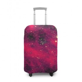 Чехол для чемодана 3D с принтом Розовый космос в Тюмени, 86% полиэфир, 14% спандекс | двустороннее нанесение принта, прорези для ручек и колес | nebula | space | star | вселенная | звезды | земля | космический | космос | планеты | плеяды | пространство | созвездие