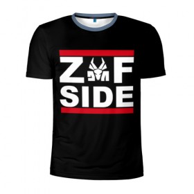 Мужская футболка 3D спортивная с принтом Z Side в Тюмени, 100% полиэстер с улучшенными характеристиками | приталенный силуэт, круглая горловина, широкие плечи, сужается к линии бедра | die antwoord | ninja | yolandi