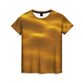 Женская футболка 3D с принтом dynamic waves в Тюмени, 100% полиэфир ( синтетическое хлопкоподобное полотно) | прямой крой, круглый вырез горловины, длина до линии бедер | Тематика изображения на принте: 