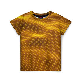 Детская футболка 3D с принтом dynamic waves в Тюмени, 100% гипоаллергенный полиэфир | прямой крой, круглый вырез горловины, длина до линии бедер, чуть спущенное плечо, ткань немного тянется | 