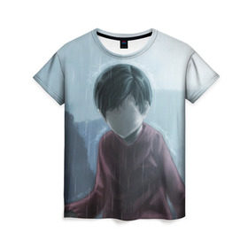Женская футболка 3D с принтом INSIDE в Тюмени, 100% полиэфир ( синтетическое хлопкоподобное полотно) | прямой крой, круглый вырез горловины, длина до линии бедер | boy | inside | limbo | playdead | инсайд | лимбо | мальчик