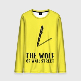 Мужской лонгслив 3D с принтом Волк с Уолл Стрит в Тюмени, 100% полиэстер | длинные рукава, круглый вырез горловины, полуприлегающий силуэт | the wolf of wall street | волк с уолл стрит | леонардо дикаприо | мартин скорсезе | продай мне эту ручку