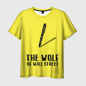 Мужская футболка 3D с принтом Волк с Уолл Стрит в Тюмени, 100% полиэфир | прямой крой, круглый вырез горловины, длина до линии бедер | the wolf of wall street | волк с уолл стрит | леонардо дикаприо | мартин скорсезе | продай мне эту ручку