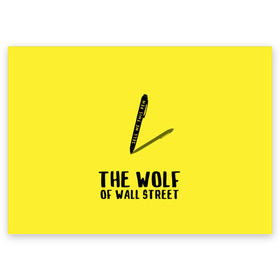 Поздравительная открытка с принтом Волк с Уолл Стрит в Тюмени, 100% бумага | плотность бумаги 280 г/м2, матовая, на обратной стороне линовка и место для марки
 | the wolf of wall street | волк с уолл стрит | леонардо дикаприо | мартин скорсезе | продай мне эту ручку
