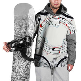 Накидка на куртку 3D с принтом Fashion pop art в Тюмени, 100% полиэстер |  | 3d | bang | blue | boom | man | pop art | retro | text | woman | взрыв | другие | краски | надписи | поп арт | популярные | прикольные | ретро