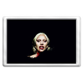 Магнит 45*70 с принтом Леди Гага в Тюмени, Пластик | Размер: 78*52 мм; Размер печати: 70*45 | lady gaga | леди гага