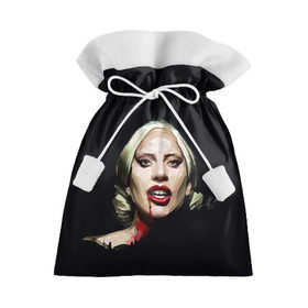 Подарочный 3D мешок с принтом Леди Гага в Тюмени, 100% полиэстер | Размер: 29*39 см | Тематика изображения на принте: lady gaga | леди гага