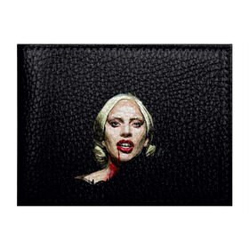 Обложка для студенческого билета с принтом Леди Гага в Тюмени, натуральная кожа | Размер: 11*8 см; Печать на всей внешней стороне | lady gaga | леди гага
