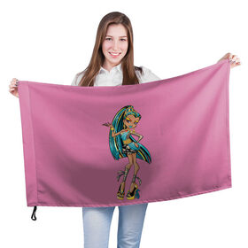 Флаг 3D с принтом Render в Тюмени, 100% полиэстер | плотность ткани — 95 г/м2, размер — 67 х 109 см. Принт наносится с одной стороны | monster high | школа монстров