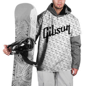 Накидка на куртку 3D с принтом Gibson в Тюмени, 100% полиэстер |  | fender | gibson | guitar | ibanez | music | rock | гитара | музыка | рок