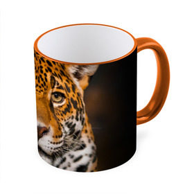 Кружка 3D с принтом Jaguar в Тюмени, керамика | ёмкость 330 мл | глаза | дикая кошка | кошка | леопард | сафари | хищник | ягуар