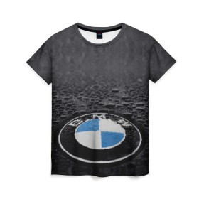 Женская футболка 3D с принтом BMW в Тюмени, 100% полиэфир ( синтетическое хлопкоподобное полотно) | прямой крой, круглый вырез горловины, длина до линии бедер | bmw | x3 x4 x5 x6 x7 x8 | авто | автомобиль | блатная | бмв | бумер | бэха | иномарка | концерн | красивая | крутая | марка немецкая | машина | пацанский таз | прикольная | тачила | тачка