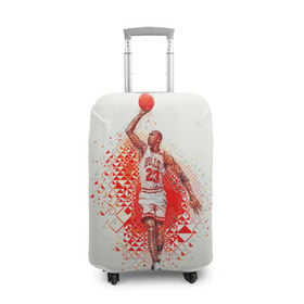 Чехол для чемодана 3D с принтом Michael Jordan в Тюмени, 86% полиэфир, 14% спандекс | двустороннее нанесение принта, прорези для ручек и колес | bulls | chicago | chicago bulls | michael jordan | nba | sport | арт | баскетбол | другие | знаменитость | игра | легенда | майкл джордан | прикольные | спорт | цветные | чикаго буллз | яркие