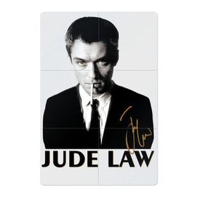 Магнитный плакат 2Х3 с принтом Джуд Лоу автограф в Тюмени, Полимерный материал с магнитным слоем | 6 деталей размером 9*9 см | актер | ватсон | джуд | джуд лоу | лоу | холмс | шерлок