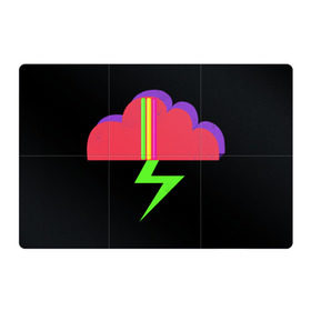 Магнитный плакат 3Х2 с принтом Грозовая туча в Тюмени, Полимерный материал с магнитным слоем | 6 деталей размером 9*9 см | Тематика изображения на принте: гроза | молния | отбросы | пиктограмма | туча | ураган