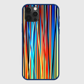 Чехол для iPhone 12 Pro с принтом Colored stripes в Тюмени, силикон | область печати: задняя сторона чехла, без боковых панелей | 3d | colored stripes | абстракция | другие | картинка | краски | линии | отблеск | полосы | прикольные | радуга | свет | цветные | яркие