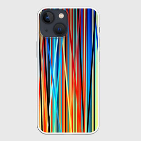 Чехол для iPhone 13 mini с принтом Colored stripes в Тюмени,  |  | 3d | colored stripes | абстракция | другие | картинка | краски | линии | отблеск | полосы | прикольные | радуга | свет | цветные | яркие