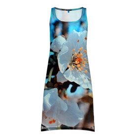 Платье-майка 3D с принтом Весна в Тюмени, 100% полиэстер | полуприлегающий силуэт, широкие бретели, круглый вырез горловины, удлиненный подол сзади. | 3d | flower | весна | другие | красивые цветы | красные | лето | поле | полевой цветок | прикольные | природа | текстуры | цветочки | цветы