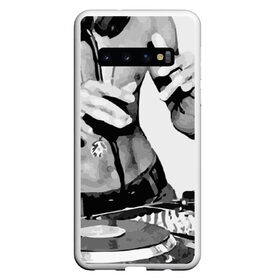 Чехол для Samsung Galaxy S10 с принтом Брюс Ли Dj в Тюмени, Силикон | Область печати: задняя сторона чехла, без боковых панелей | брюс ли dj