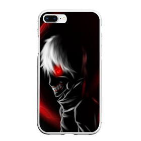 Чехол для iPhone 7Plus/8 Plus матовый с принтом Tokyo Ghoul в Тюмени, Силикон | Область печати: задняя сторона чехла, без боковых панелей | anime | ken kaneki | tokyo ghoul | аниме