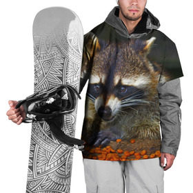 Накидка на куртку 3D с принтом Енот в Тюмени, 100% полиэстер |  | Тематика изображения на принте: енот | енотик | животные | милый