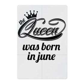 Магнитный плакат 2Х3 с принтом Королева рождена в июне в Тюмени, Полимерный материал с магнитным слоем | 6 деталей размером 9*9 см | Тематика изображения на принте: королева июнь