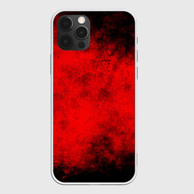 Чехол для iPhone 12 Pro Max с принтом Grunge red в Тюмени, Силикон |  | Тематика изображения на принте: watercolor | абстракция красок | акварель | брызги красок | живопись | краска | потертость красок