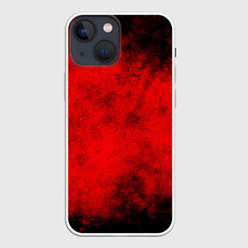 Чехол для iPhone 13 mini с принтом Grunge red в Тюмени,  |  | watercolor | абстракция красок | акварель | брызги красок | живопись | краска | потертость красок