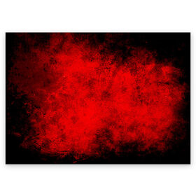 Поздравительная открытка с принтом Grunge red в Тюмени, 100% бумага | плотность бумаги 280 г/м2, матовая, на обратной стороне линовка и место для марки
 | watercolor | абстракция красок | акварель | брызги красок | живопись | краска | потертость красок