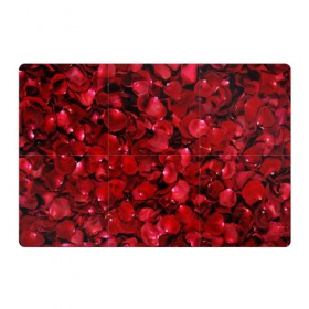 Магнитный плакат 3Х2 с принтом Лепестки красных роз в Тюмени, Полимерный материал с магнитным слоем | 6 деталей размером 9*9 см | красный | лепестки | природа | растения | розы | текстура | цветы