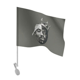 Флаг для автомобиля с принтом Короли хип-хопа! в Тюмени, 100% полиэстер | Размер: 30*21 см | 2pac | 2пак | big notorious | биг | биги | годнота | корна | музыка | песня | реп | рифма | тупак | хип | хип хоп | хоп