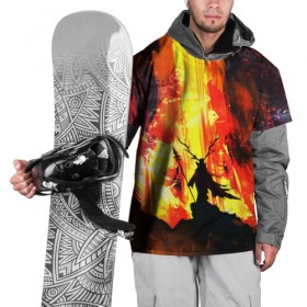 Накидка на куртку 3D с принтом Колдун в Тюмени, 100% полиэстер |  | Тематика изображения на принте: волшебник | вулкан | горы | камни | копьё | лава | огонь | пламя | рога | фантастика | шаман