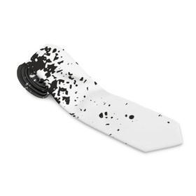 Галстук 3D с принтом Чёрное-белое в Тюмени, 100% полиэстер | Длина 148 см; Плотность 150-180 г/м2 | Тематика изображения на принте: гранж | краска | пятна