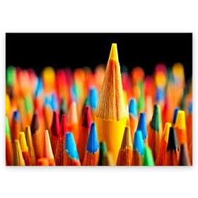 Поздравительная открытка с принтом Настроение в Тюмени, 100% бумага | плотность бумаги 280 г/м2, матовая, на обратной стороне линовка и место для марки
 | 3d | карандаши | краска | краски | рисование | рисунок | текстура | цвета