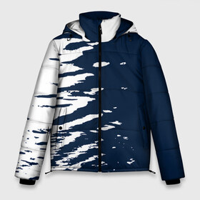 Мужская зимняя куртка 3D с принтом Белые штрихи в Тюмени, верх — 100% полиэстер; подкладка — 100% полиэстер; утеплитель — 100% полиэстер | длина ниже бедра, свободный силуэт Оверсайз. Есть воротник-стойка, отстегивающийся капюшон и ветрозащитная планка. 

Боковые карманы с листочкой на кнопках и внутренний карман на молнии. | watercolor | абстракция красок | акварель | брызги красок | живопись | картина | краска | потертость красок | размытые краски | текстуры | художник | черно белый | яркие | яркие краски
